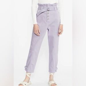 Ted Baker London Lilac Flintt Paperbag Jeans Size 26
